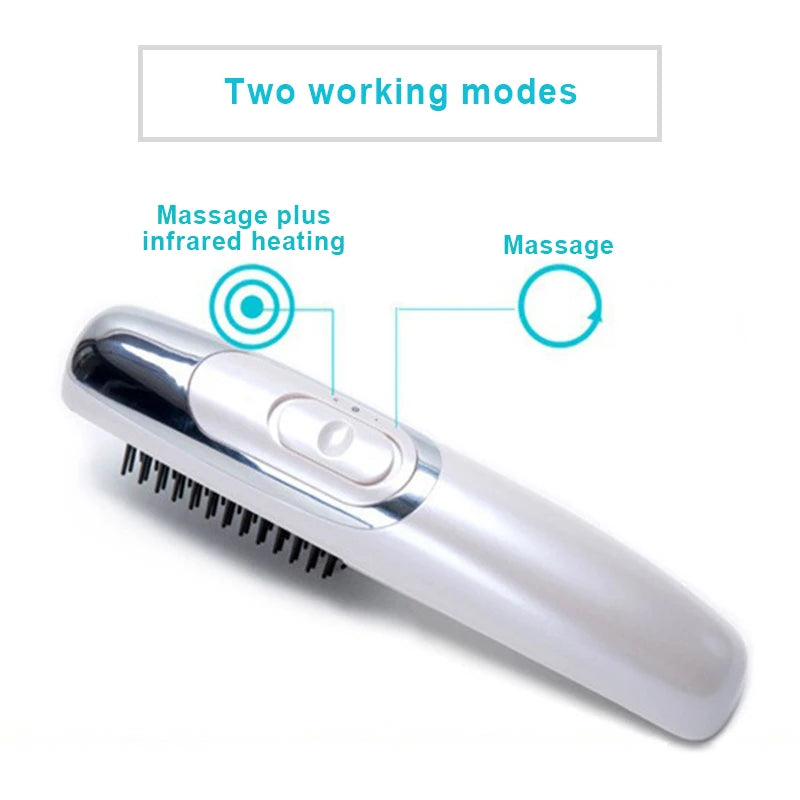 LED Infrared Laser Hair Growth Brush LUXLIFE BRANDS