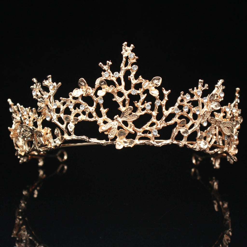 Vintage Baroque Bridal Wedding Tiaras and Crowns Women Bride Pageant Prom Hair Ornaments Wedding head Jewelry Accessories LUXLIFE BRANDS