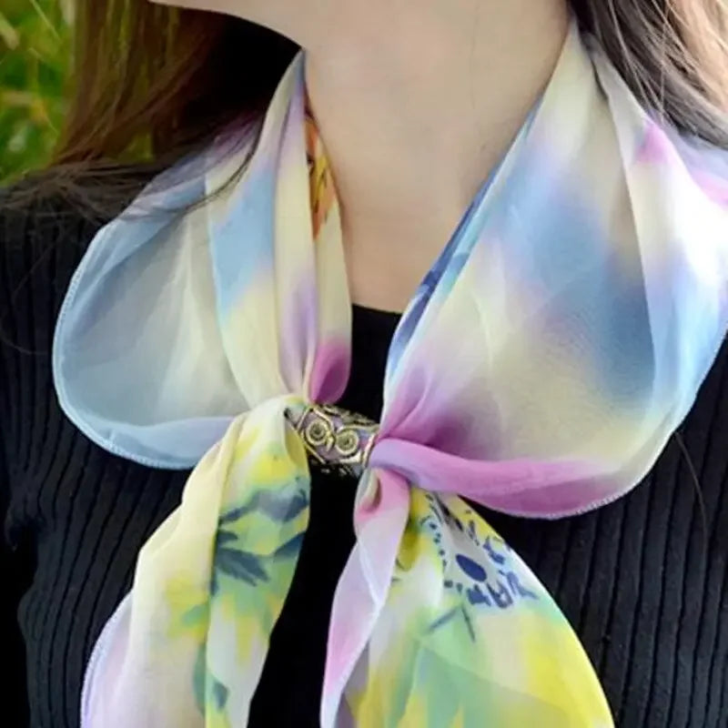 Fashion Retro Hollow Owl Tube Scarf Buckle Brooches Crystal Scarf Brooch Wedding Jewelry Women's Gifts Wholesale