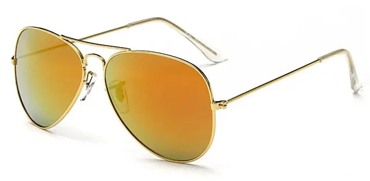 2022 Pilot Aviation Sunglasses MenShades Retro Classic Silver Sun Glasses Female Male Brand metal frame sunglasses sunshade