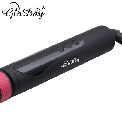 Professional Ceramic Hair Curler Rotating Curling Iron Wand LED Wand Curlers Hair Styling Tools 110-240V LUXLIFE BRANDS