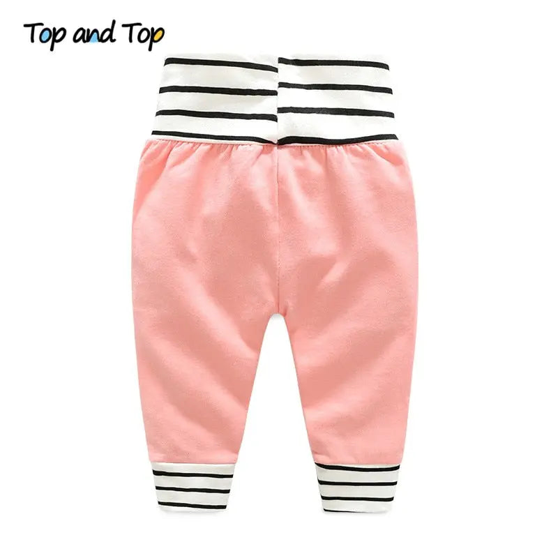 LUX BABY Hooded Sweatshirt & Striped Pants 2pcs Outfit