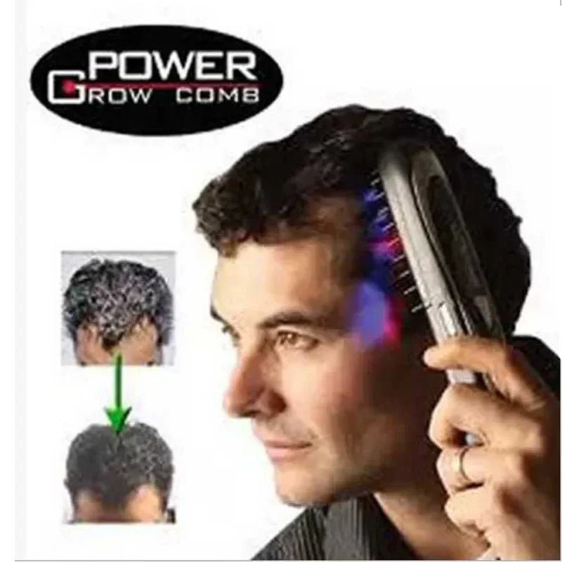 Electric Laser Massage Hair Growth Comb Hair Brush Laser Hair Loss Stop Regrow Therapy Comb Ozone Infrared Massager DropShipping LUXLIFE BRANDS