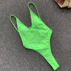 Sexy Extreme Micro String Backless Monokini Women Thong Swimwear One Piece Swimsuit Female High Cut Bathing Suit Swim Beachwear Luxlife Brands