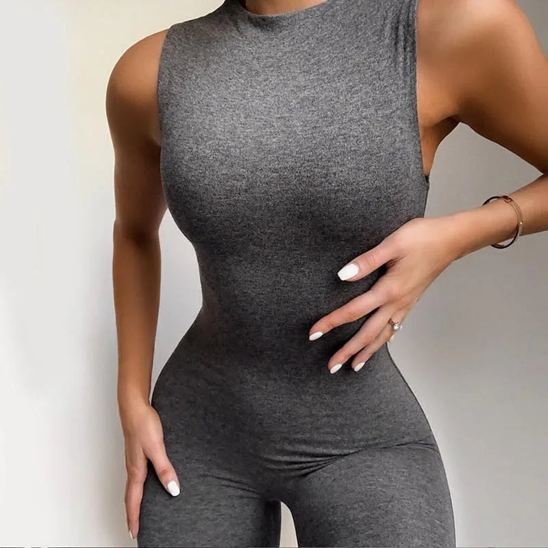 Turtleneck Fitness Jumpsuit