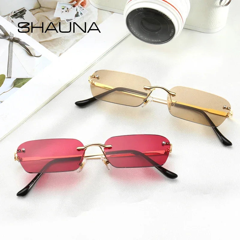 Fashion Rimless Sunglasses UV400 Luxlife Brands