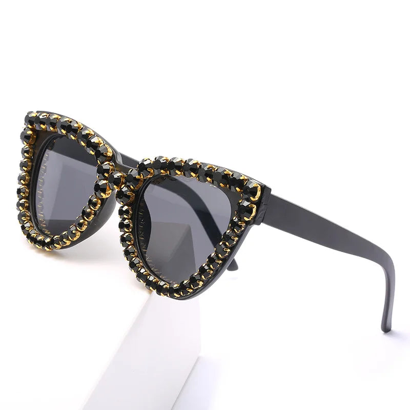 Vintage Cat Eye Diamond Sunglasses LUXLIFE BRANDS