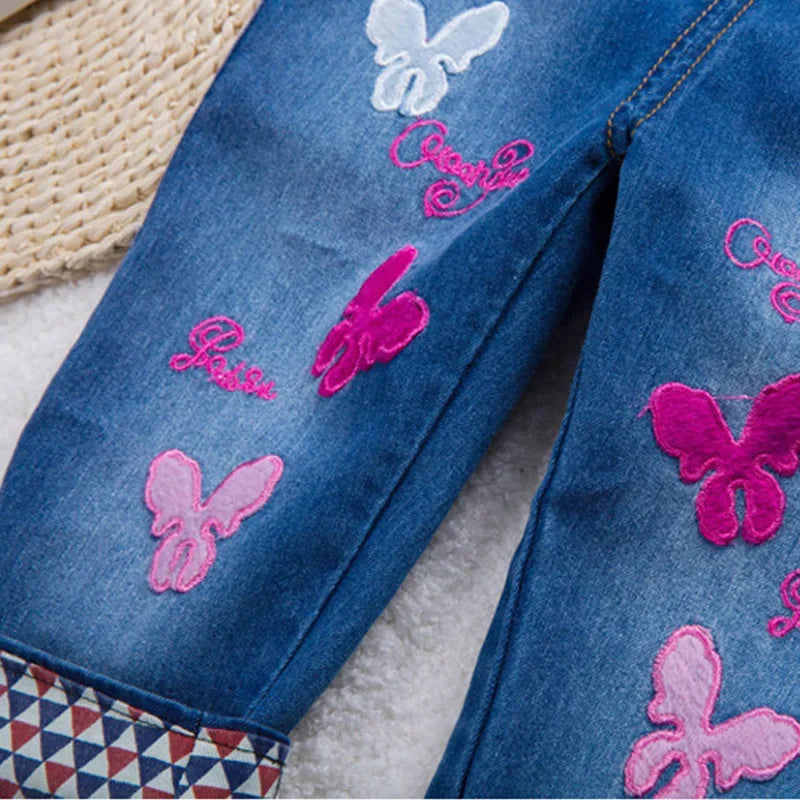 IENENS Kids Baby Girls Clothes Clothing Trousers Jumpsuit Playsuit Toddler Infant Girl Long Pants Denim Jeans Overalls Dungarees LUXLIFE BRANDS