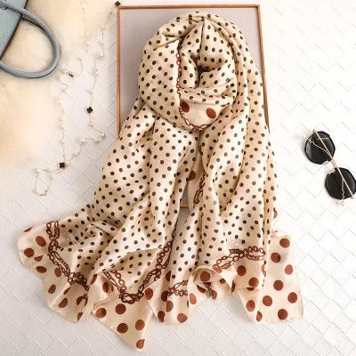 Luxury brand hijab summer women scarves soft long print silk scarves lady shawl and wrap 2022 pashmina bandana beach stoles