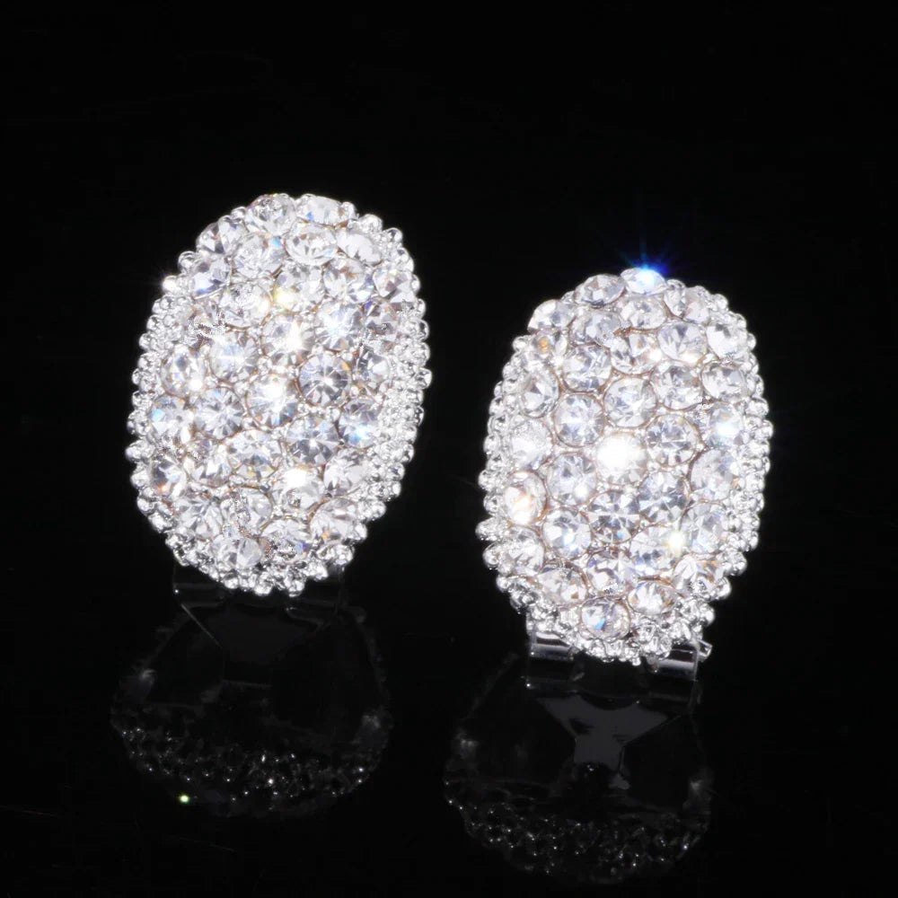 Romantic AAA Cubic Zirconia Stone Stud Earrings LUXLIFE BRANDS