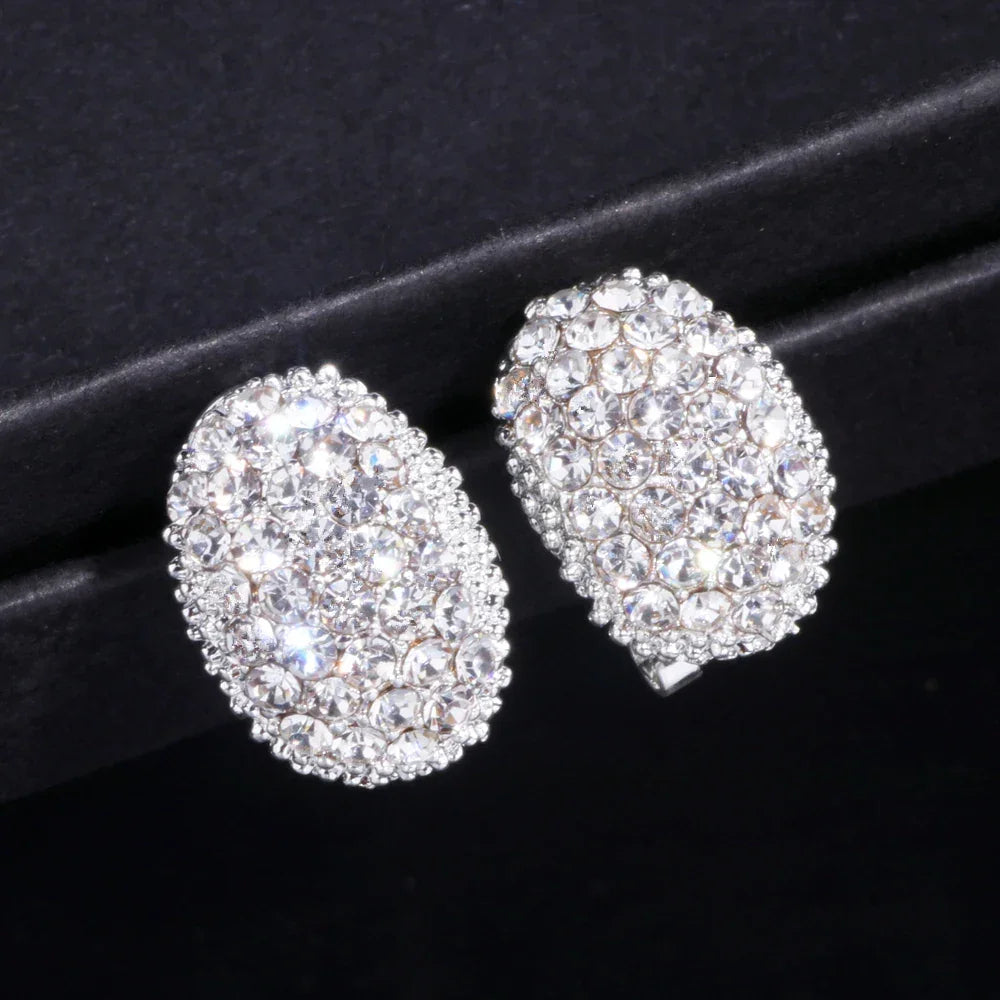 Romantic AAA Cubic Zirconia Stone Stud Earrings LUXLIFE BRANDS