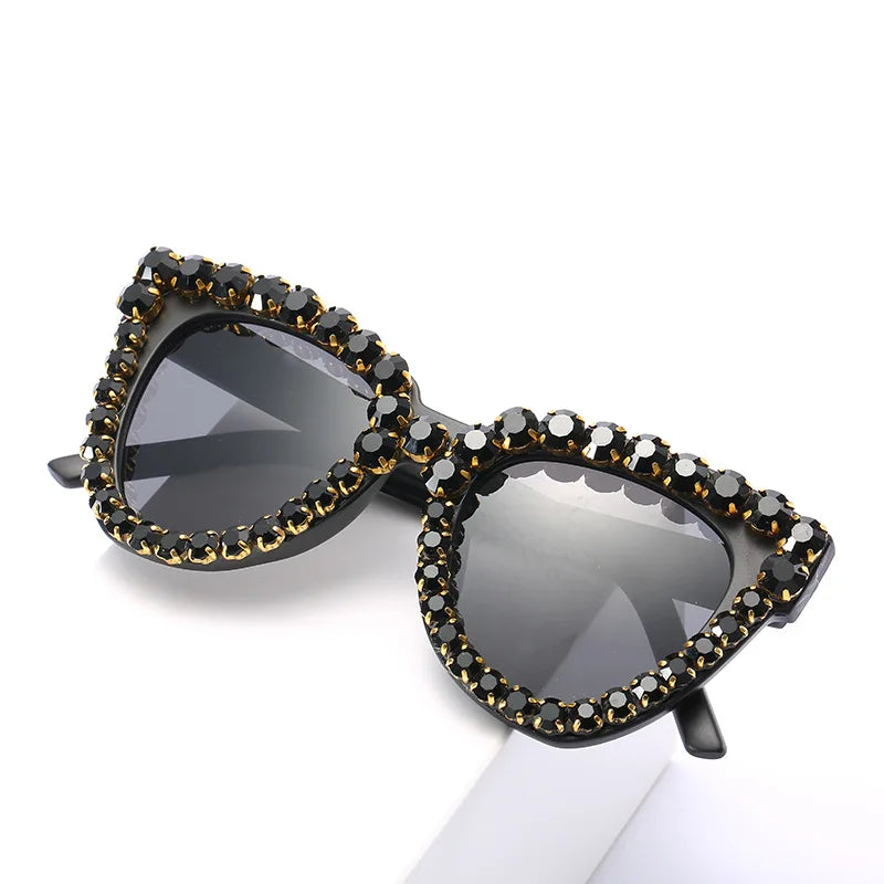 Vintage Cat Eye Diamond Sunglasses LUXLIFE BRANDS
