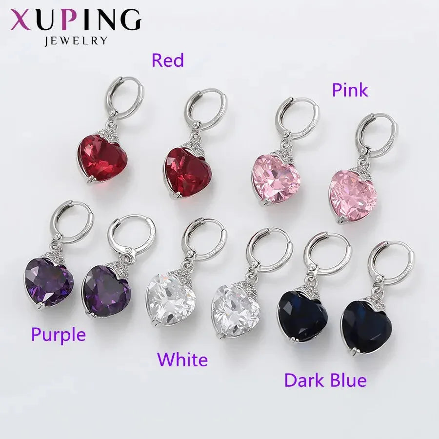 Xuping Jewelry Fashion Luxury Women Drop Earrings with Synthetic Cubic Zirconia for Valentine's Day Gift 27656 LUXLIFE BRANDS