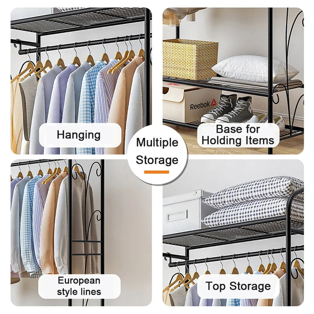 Heavy Duty Metal Clothing Rack LUXLIFE BRANDS