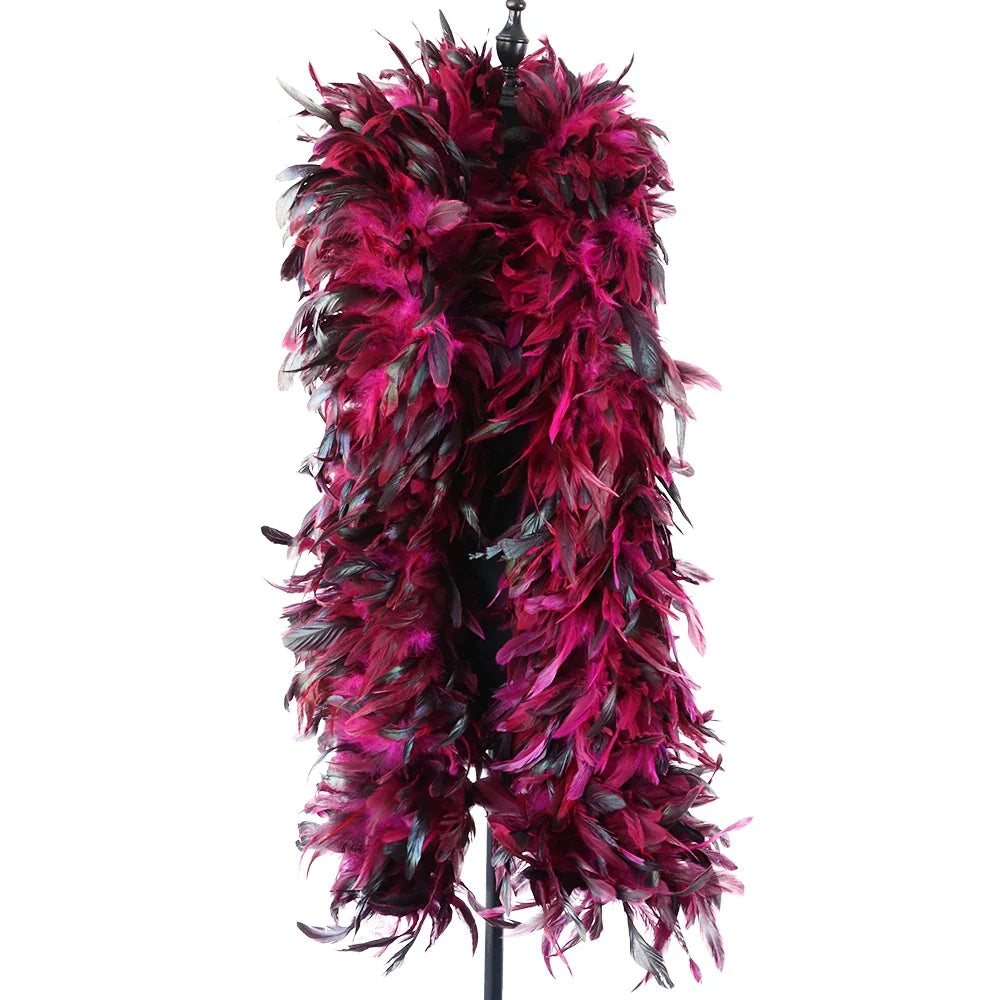 2 Meter Natural Chicken Feathers Boa