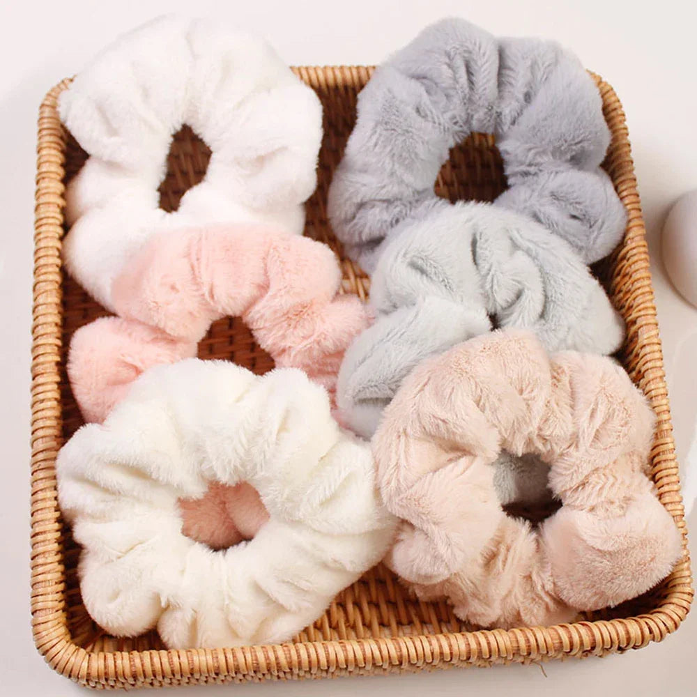 Velvet Hair Scrunchies 6 Pcs Luxlife Brands
