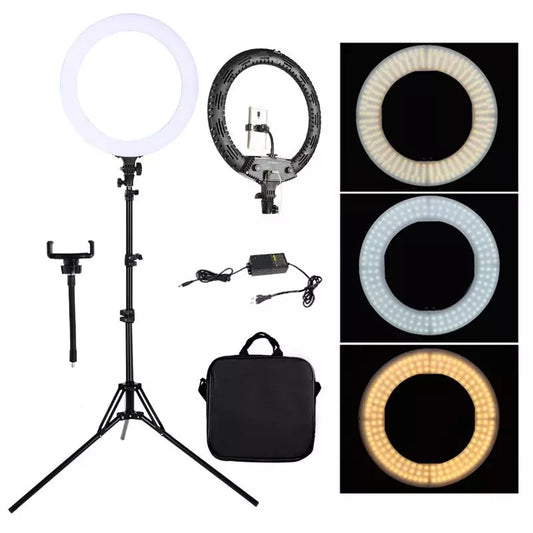 Live Stream 18 inch LED Ring Light with Tripod - Dimmable Photographic Lighting LUXLIFE BRANDS