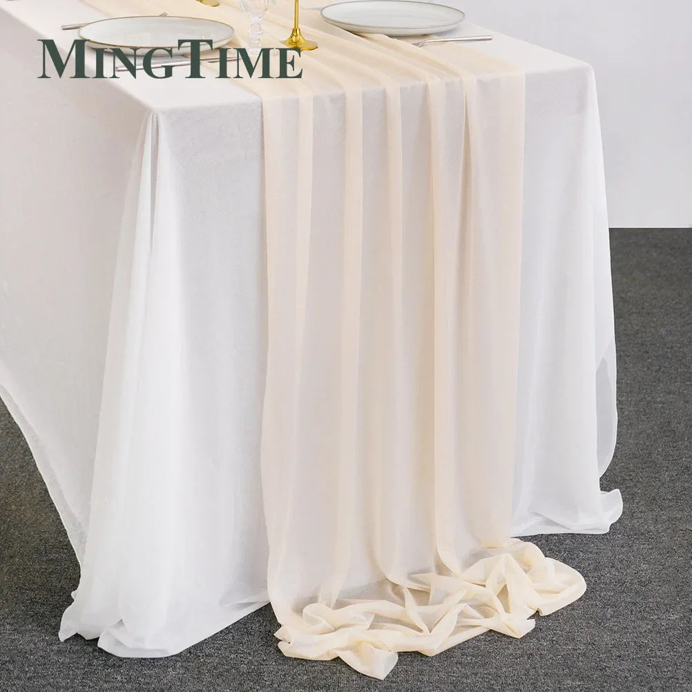 Sheer Chiffon Luxury Table Runner