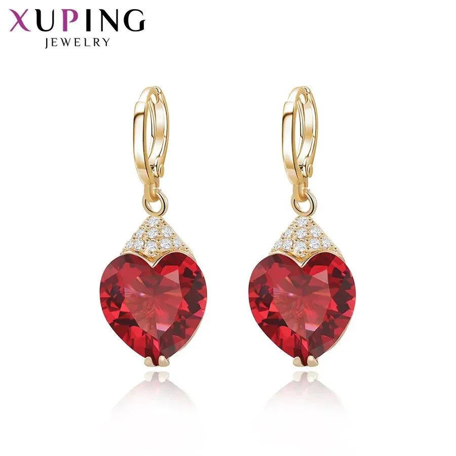 Xuping Jewelry Fashion Luxury Women Drop Earrings with Synthetic Cubic Zirconia for Valentine's Day Gift 27656 LUXLIFE BRANDS