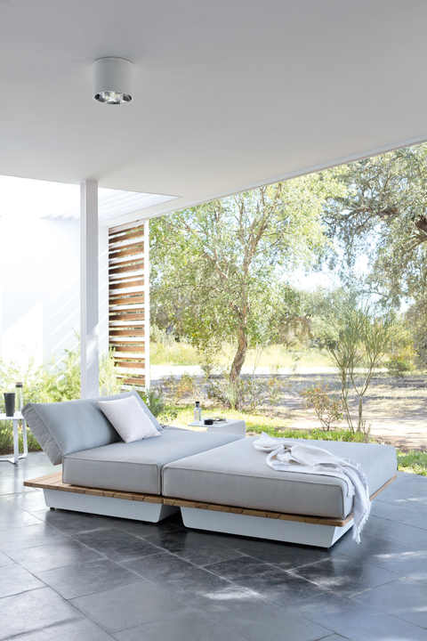 Couch Outdoor Furniture Set Lounge Garden Sofa Beach Hotel Poolside Patio Lounge Aluminium Sun Bed