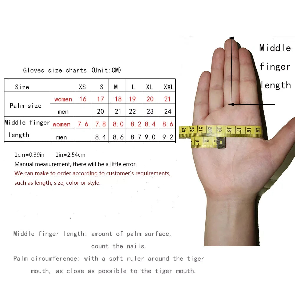 Genuine Leather Fur Gloves LUXLIFE BRANDS