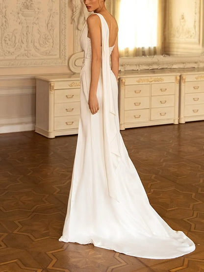 Elegant Sequin Wedding Dress