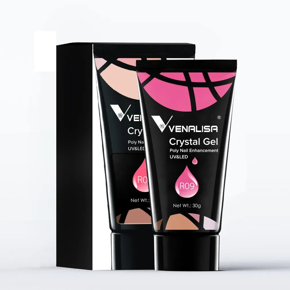 Venalisa Poly Nail Gel Nail Art French Nail Constraction Jelly Builder Extension Gel Acrylic Slip Solutions Clearnser Remover LUXLIFE BRANDS