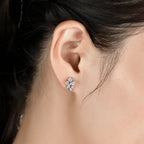 New Arrivals Moissanite Diamond 925 Sterling Silver Stud Earrings Passed Diamond Test Moissanite Fine Jewelry for Women Gift Luxlife Brands