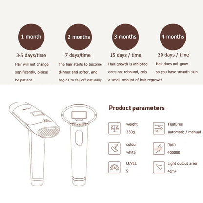 Lescolton 3in1 700000 Pulsed IPL Laser Hair Removal Device Permanent Hair Removal IPL Laser Epilator Armpit Hair Removal Machine