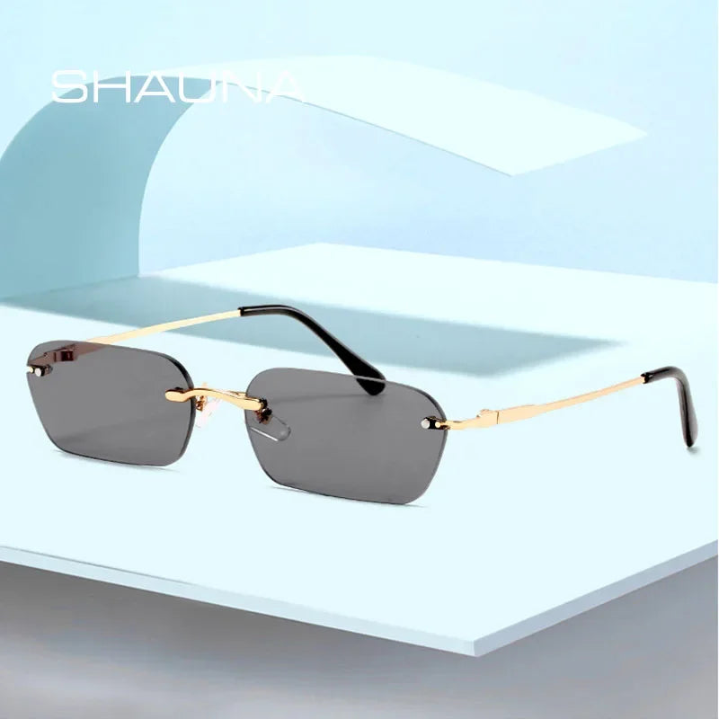 Fashion Rimless Sunglasses UV400 Luxlife Brands