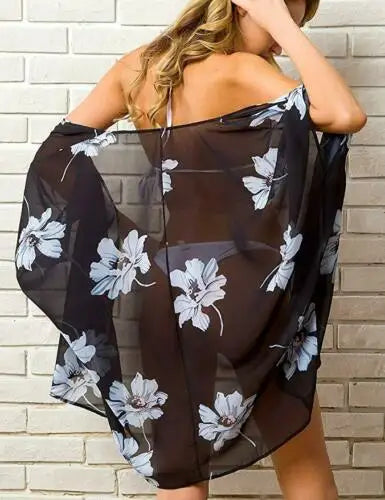 Boho Floral Beach Kimono