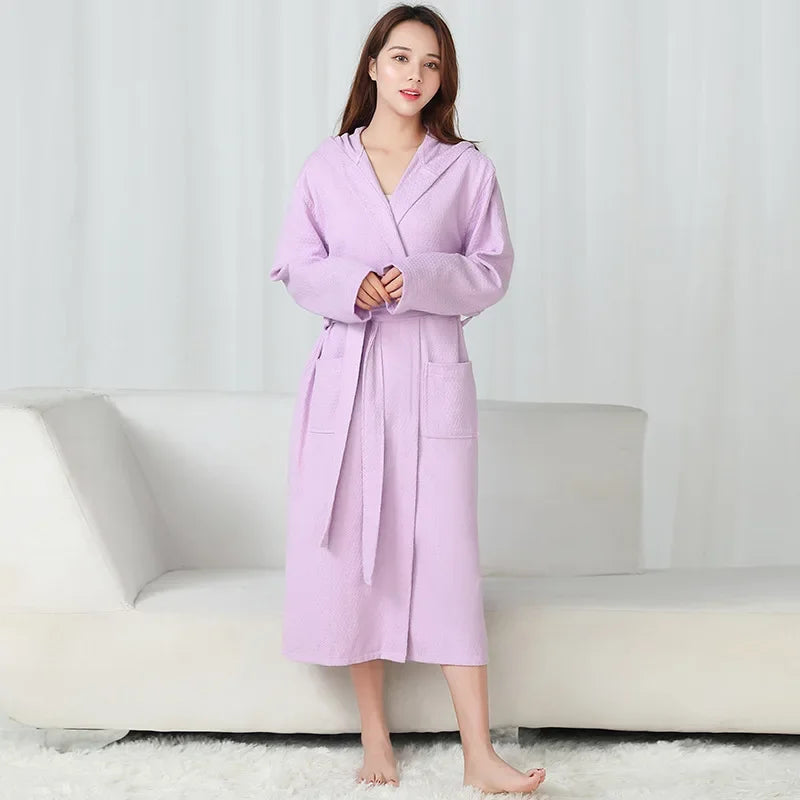 Hotel Lux Cotton Hooded Robe LUXLIFE BRANDS