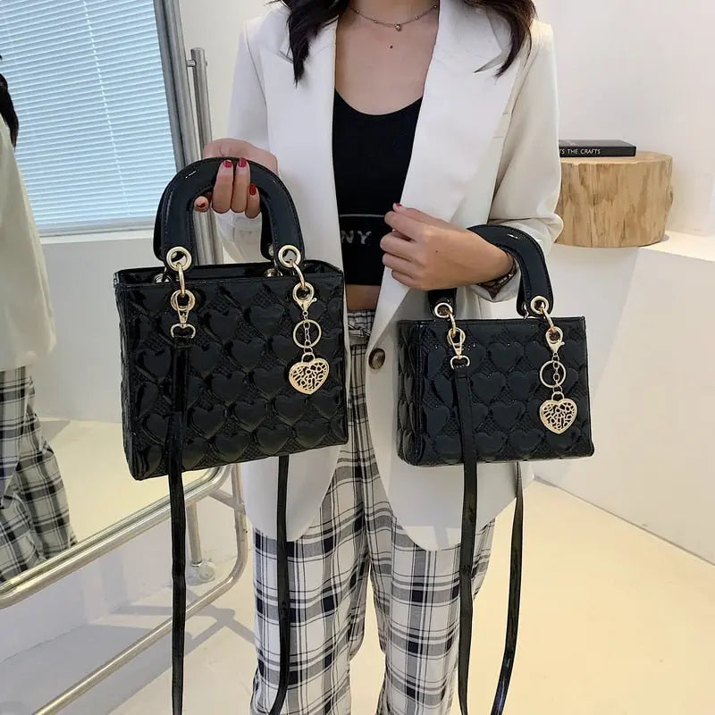 Handbag 2021 Women Brand Luxury Totes High Quality Fashion Classic Quilted Square Handle Bag Women Crossbody Shoulder Bags