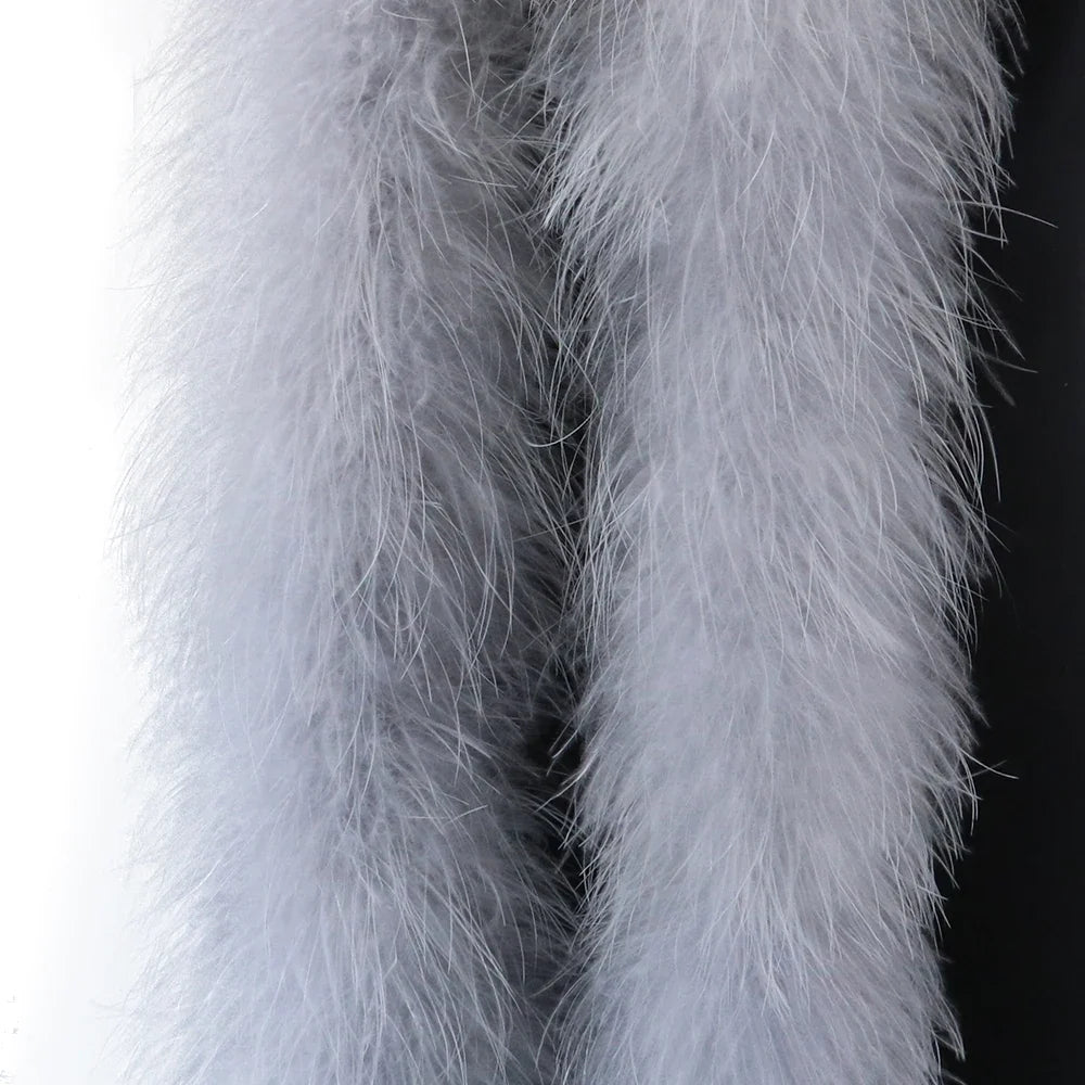 Fluffy Marabou Turkey Feather Boa (2 Meters)