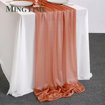 Sheer Chiffon Luxury Table Runner