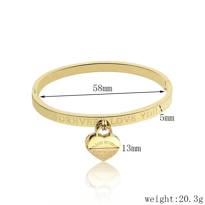 Heart Pendant Love Bracelet LUXLIFE BRANDS