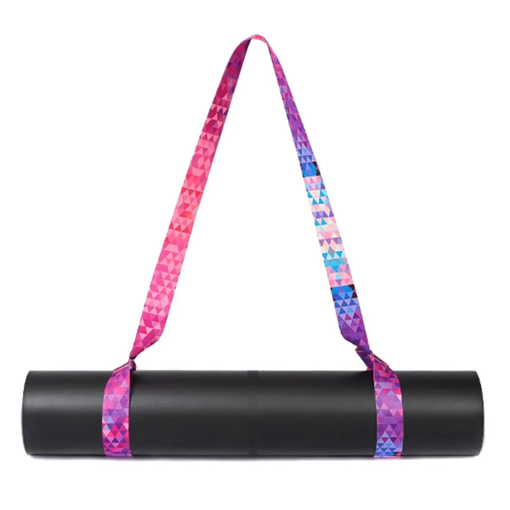 Yoga Mat Strap Belt Adjustable Sports Sling Shoulder Carry Strap Belt Exercise Stretch Fitness Equiment Elastic Yoga Belt