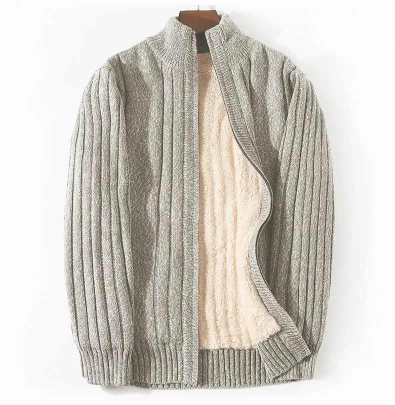 Luxman Plus Size M-6XL 7XL Winter Cashmere Cardigan - LUXLIFE BRANDS