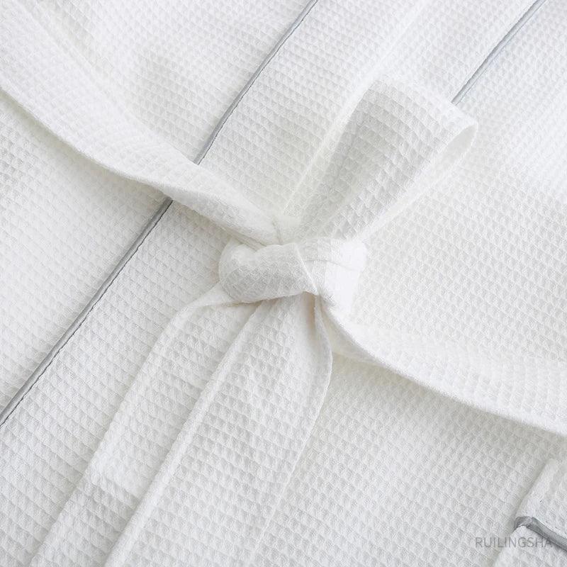 LUXMAN 5 Star Hotel 100% Cotton Waffle Bathrobe LUXLIFE BRANDS
