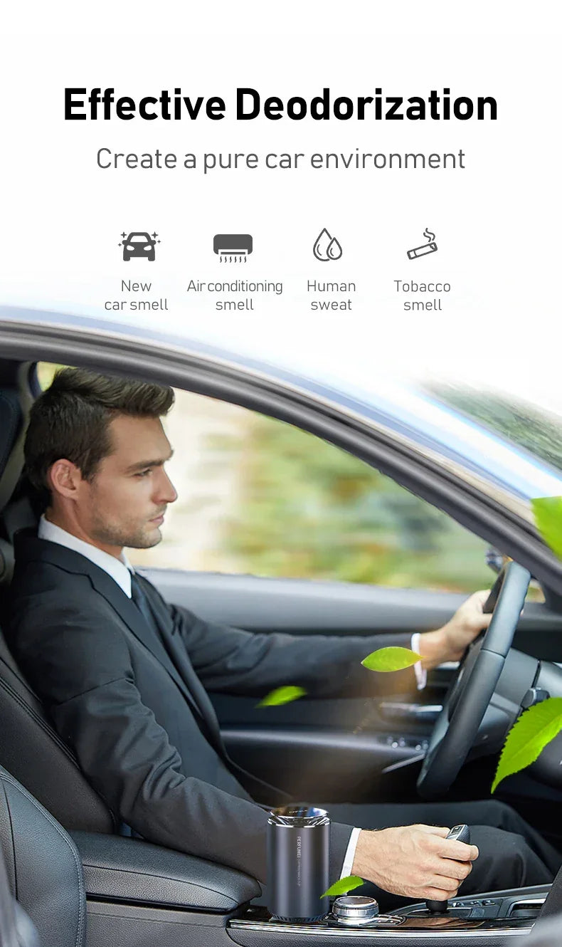 CAFELE Car Air Freshener Luxury Car Fragrance Aromatherapy With Perfume And  Solid Balm Contains Activated Carbon Car Flavoring