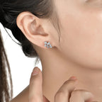 New Arrivals Moissanite Diamond 925 Sterling Silver Stud Earrings Passed Diamond Test Moissanite Fine Jewelry for Women Gift Luxlife Brands