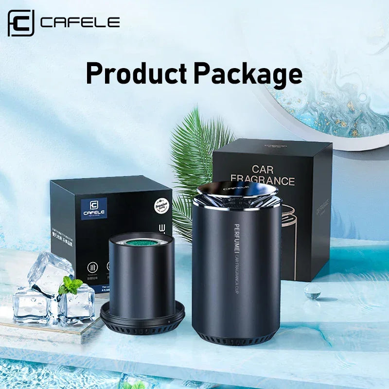 CAFELE Car Air Freshener Luxury Car Fragrance Aromatherapy With Perfume And  Solid Balm Contains Activated Carbon Car Flavoring