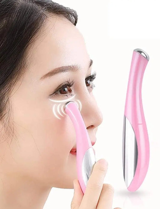 Eye Massager with Heat Ionic Eyes and Facial Massage Treatment Instrument for Improving Dark Circles Eyes Puffiness & Fatigue LUXLIFE BRANDS