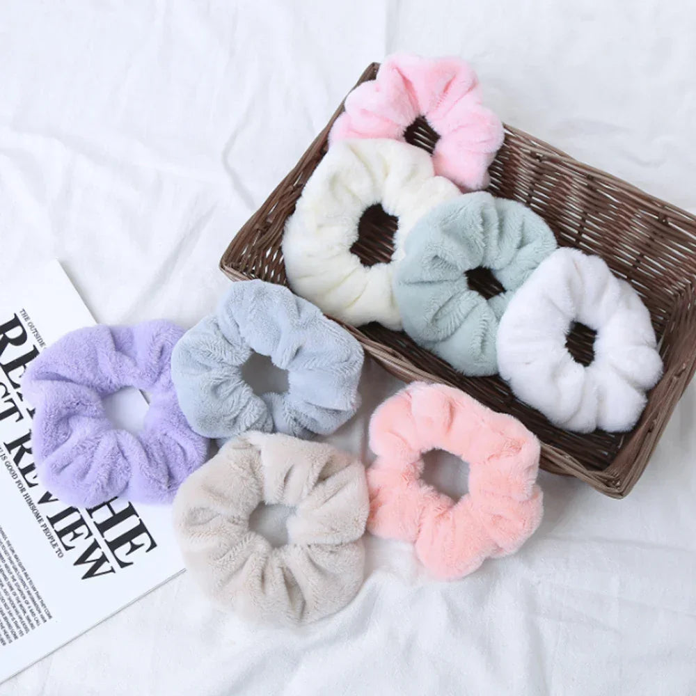 Velvet Hair Scrunchies 6 Pcs Luxlife Brands