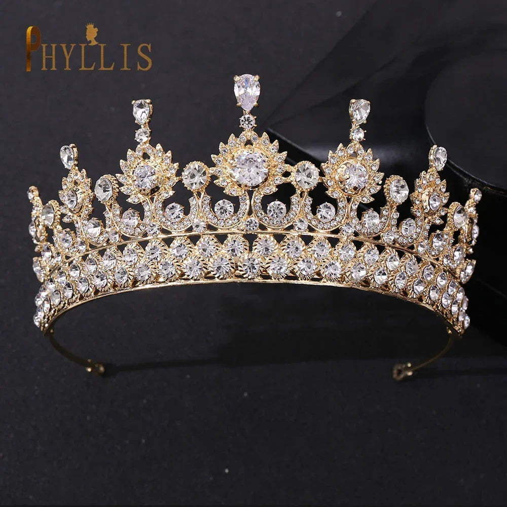 Bridal Headwear Crystal Crown LUXLIFE BRANDS