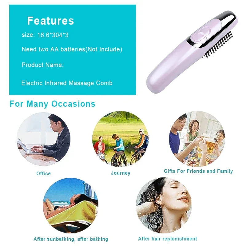 Infrared Laser Hair Growth Brush LUXLIFE BRANDS