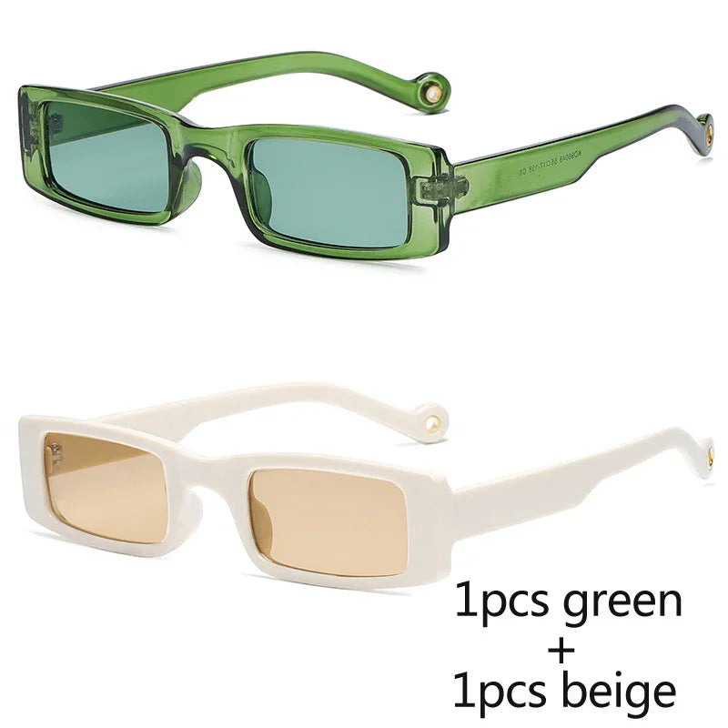 Square Frame Vintage Brand Sun Glasses UV400 Luxlife Brands