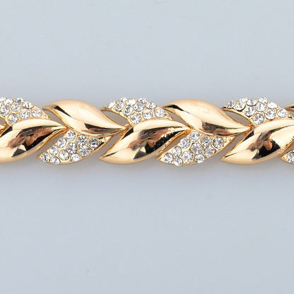 Cubic Zirconia Gold Bracelet