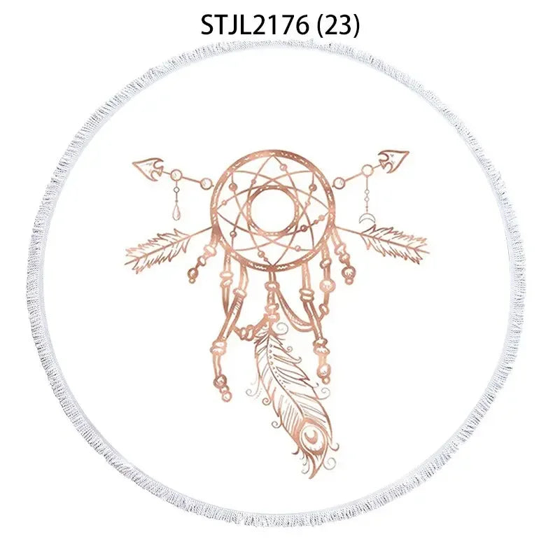 Golden geometric striped pineapple Fringed beach towel Towels Large beach towel Bath towel Bath towels microfiber towel For home