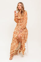 COSMOPOLITAN ELEGANCE WOVEN MAXI DRESS Flying Tomato